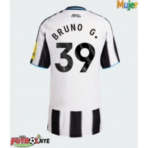Camiseta Newcastle United Bruno Guimaraes #39 Primera Equipación para mujer 2025-26 manga corta